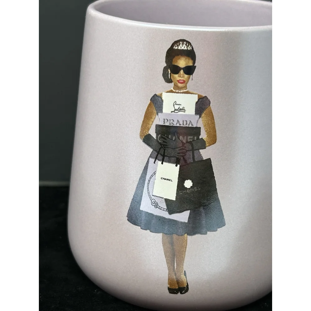 Amanda Greenwood Art Mug Cup 16oz Designer Fashion Fabulous You Channel NWT - Picture 2 of 6
